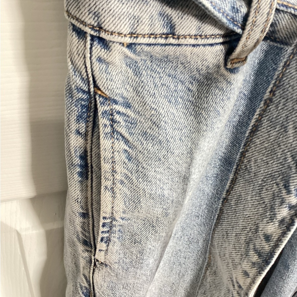 MNG Denim Jumpsuit Women's XS  Button/Zip Western Concert Bachelorette - Picture 5 of 10